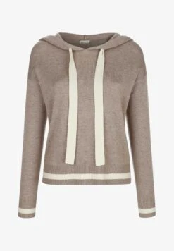 Strickpullover - Taupe Off White -Alba Moda Verkäufe d0b9368476e14c639f8ac2916c9fbebb