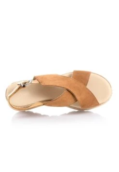 Keilsandalette - Cognac -Alba Moda Verkäufe d7084ae642674ceebf0b2b73cb318fb3