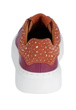 Sneaker Low - Aubergine,orange -Alba Moda Verkäufe d867fc13e678484fbe97311882050b63