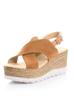 Keilsandalette - Cognac -Alba Moda Verkäufe dace651e54cc47b19933e78005f151a1