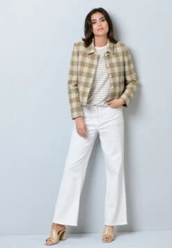 Blazer - Beige Weiß 9 Blazer - Beige Weiß -Alba Moda Verkäufe ded80537e4584a58a9f9f68271d78170