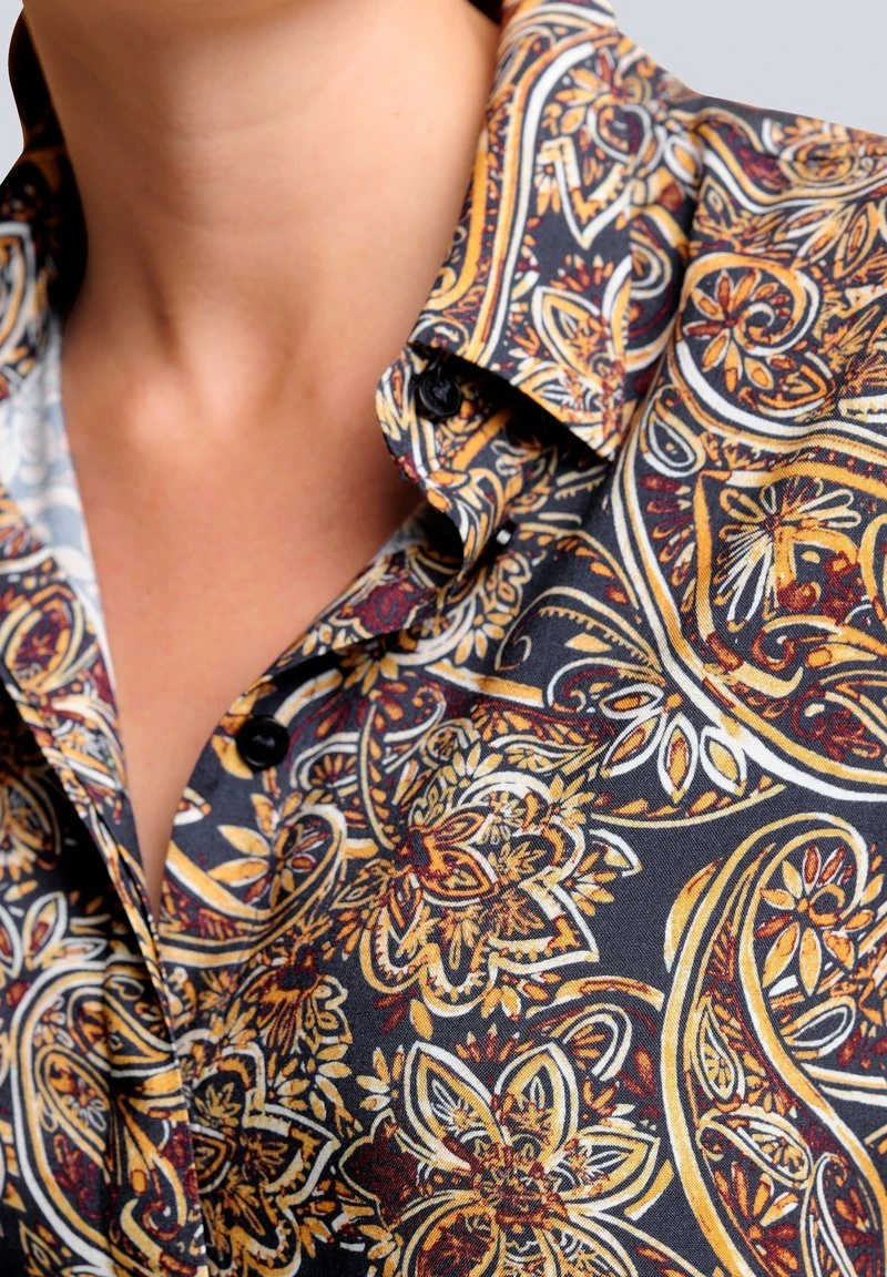 Hemdbluse - Gelb/rot/weiß/marineblau 6 Hemdbluse - Gelb/rot/weiß/marineblau – Bild 4