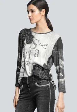 Langarmshirt - Grau Anthrazit Off White -Alba Moda Verkäufe e47937ce46aa49ab9e6d01ebc915db27 1