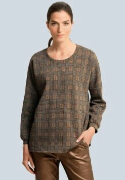 Bluse - Cognacschwarz