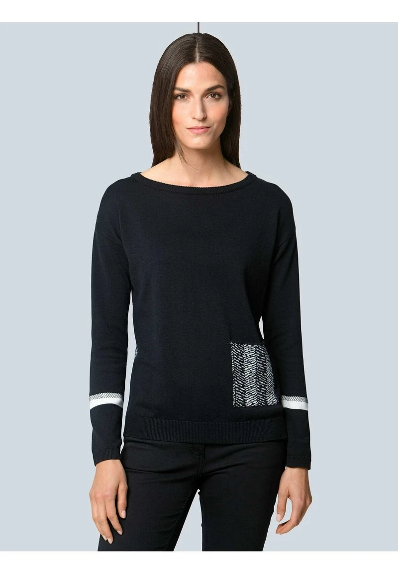 Strickpullover - Schwarz Off White 3 Strickpullover - Schwarz Off White