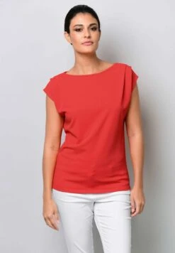 T-Shirt Basic - Koralle 13 T-Shirt Basic - Koralle -Alba Moda Verkäufe e81fe9a88fde4241958897aad6c25e5e 1