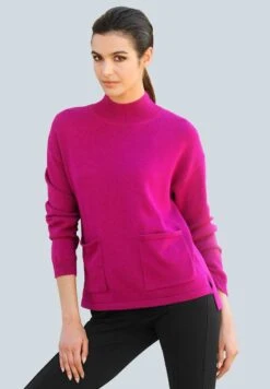 Strickpullover - Fuchsia -Alba Moda Verkäufe e9919d52f6284785921662dc548533b1 1