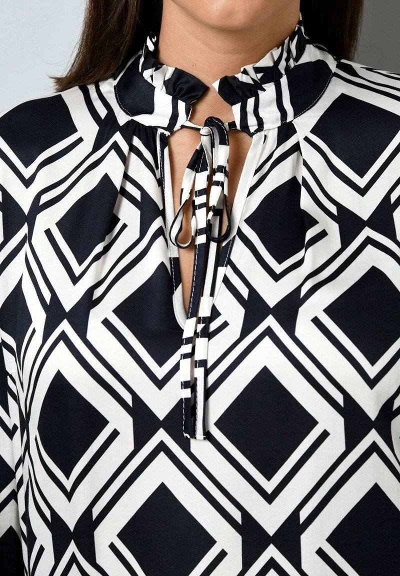 Bluse - Schwarz/off White 7 Bluse - Schwarz/off White – Bild 5