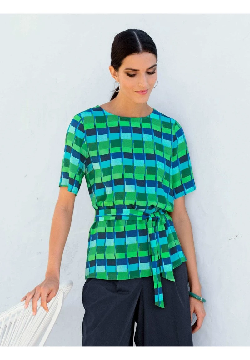 Bluse - Grün/blau 7 Bluse - Grün/blau – Bild 5