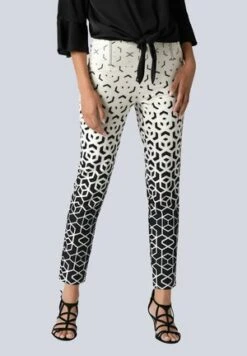 Stoffhose - Offwhite/marineblau -Alba Moda Verkäufe ebd8689960ae46dd996f0accaa7054ee