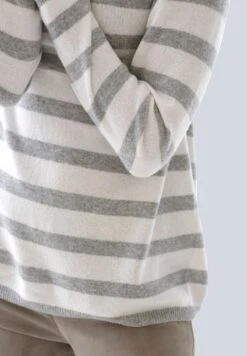 Strickpullover - Grau/off-white -Alba Moda Verkäufe f21670d1e3614c0dbad1a1b31ce7a057