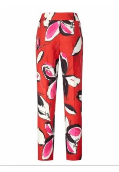 DRUCKHOSE - Stoffhose - Rot,schwarz,off-white -Alba Moda Verkäufe f34ac70eb18c4e6d9ba7e7475bc59963