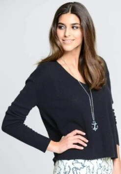 Strickpullover - Marineblau 13 Strickpullover - Marineblau -Alba Moda Verkäufe f534d58221df411bbfc1ce0bb1af418a