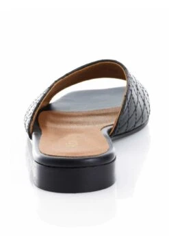 Pantolette Flach - Schwarz -Alba Moda Verkäufe f552415fd2d949a58a3be46246494c0b