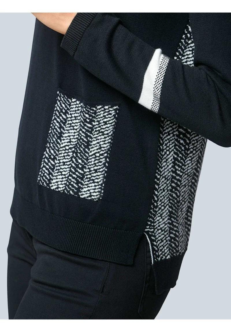 Strickpullover - Schwarz Off White 6 Strickpullover - Schwarz Off White – Bild 4