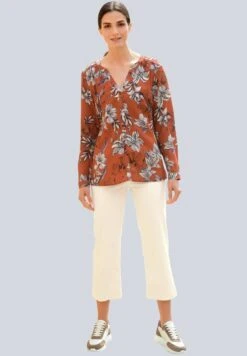 Bluse - Rost Schwarz -Alba Moda Verkäufe f88adf60af6941619ad98967736e7eec