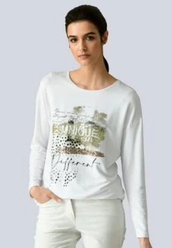 Langarmshirt - Offwhite -Alba Moda Verkäufe faa9ba9569d341278bde52ff2b9f263c