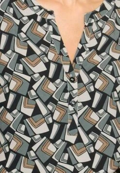 Bluse - Grau Cognac Schwarz -Alba Moda Verkäufe fbab77f6c5e344beb1ded50c513d0400