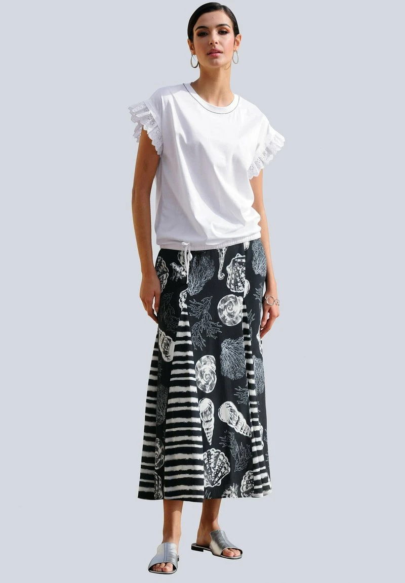 A-Linien-Rock - Schwarz Weiß 4 A-Linien-Rock - Schwarz Weiß – Bild 2