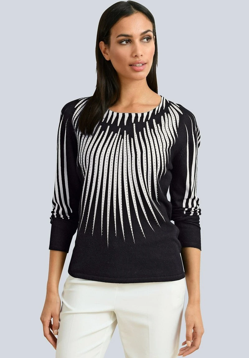 Strickpullover - Schwarz/weiß 3 Strickpullover - Schwarz/weiß