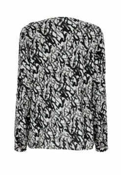 Bluse - Schwarz Off White 12 Bluse - Schwarz Off White -Alba Moda Verkäufe ff6e6753985a48f39f37c99a1692a1a7